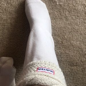 Hunter tall fleece socks sz medium